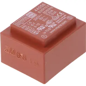 Transformador encapsulado para PCB 230VAC/9V+9V 1.0VA 56mA