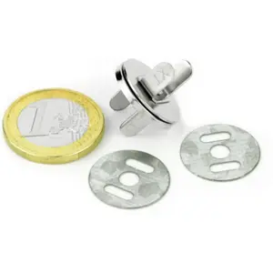 Fecho magnético tipo botão Neodymium (NdFeB) para têxtil  Ø18.5mm