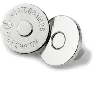Fecho magnético tipo botão Neodymium (NdFeB) para têxtil  Ø18.5mm