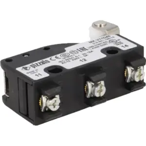 Microswitch industrial c/ patilha R47.5mm + rodizio SPDT 250VAC 6A - IP40 - Pizzato Elettrica MK V11D40