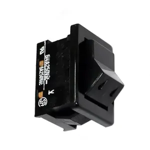 Interruptor basculante mini 2 posições estáveis - ON-OFF - 250VAC 6A (2 pinos) - preto - Kautt&Fux P1086