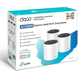 Sistema Mesh Wi-Fi 6 AX3000 - (Pack 3 Unid.) [604m²]