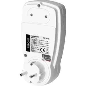 Medidor de consumo de energia de 2 tarifas (bi-horário) 230VAC 16A 3680W