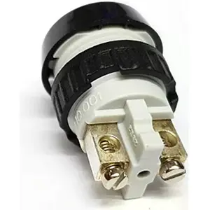 Botão de campainha NO preto Ø19mm - Contera 1608B/B