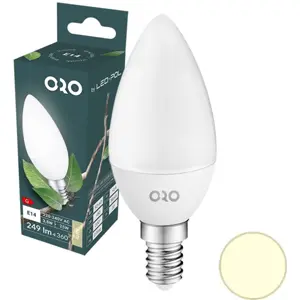 Lámpara LED E14 C37 230V 3.5W 4000K (blanco neutro) 249lm