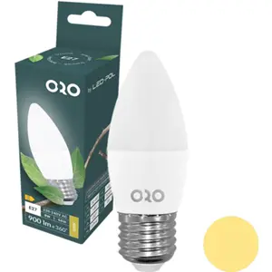 Lámpara LED E27 C37 230V 8W 3000K (blanco cálido) 900lm