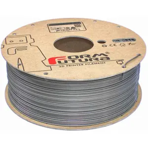 Rolo de filamento de impressão 3D em rPET (reciclado) de 1.75mm - Prata - 1Kg