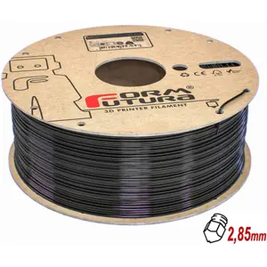 Rolo de filamento de impressão 3D em rPET (reciclado) de 2.85mm - Preto - 1Kg