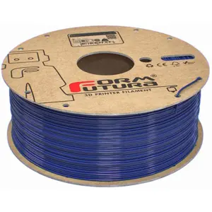 Rolo de filamento de impressão 3D em rPET (reciclado) de 1.75mm - Azul escuro - 1Kg