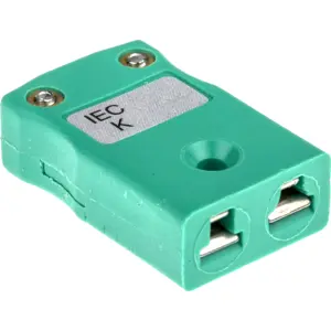 Conector de termopar fêmeaTipo K - verde