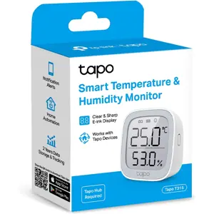 Monitorizador ambiental de temperatura e humidade com display E-ink - Sub-G