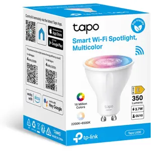 Lâmpada LED Smart WiFi GU10 RGB+W CCT (2200-6500k) 3.7W 350lm