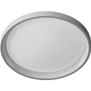 Plafon LED inteligente Zigbee+Matter c/ anel RGBIC 100-240VAC 40W 2700-6500K Ø495×75mm