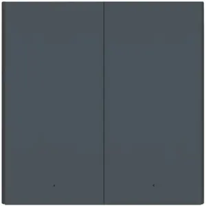 Interruptor doble (2 Gang) Smart Zigbee de empotrar H1 (con neutro) - Gris