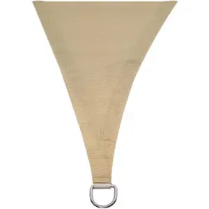 Toldo Vela (HPDE 180g/m²) triangular 5x5x5m - champanhe