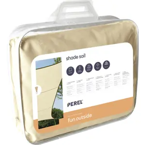 Toldo Vela (HPDE 180g/m²) quadrada  3.6x3.6m - champanhe