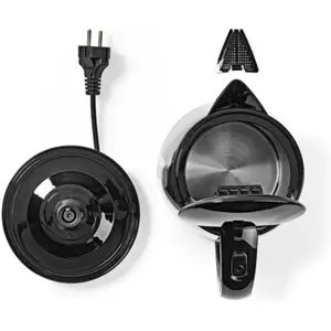 Chaleira elétrica 230V 2200W - preto - 1.7L