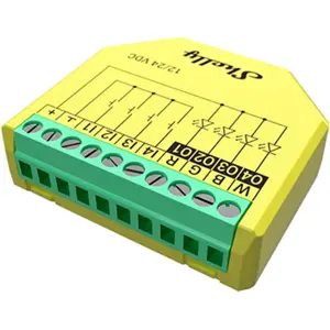 Módulo controlador inteligente Wifi para fitas RGBW 12/24V DC c/ medição de energia