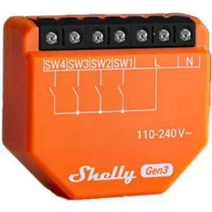 Módulo de ativação de cenários para automação WiFi (110-240V AC) - 4 entradas