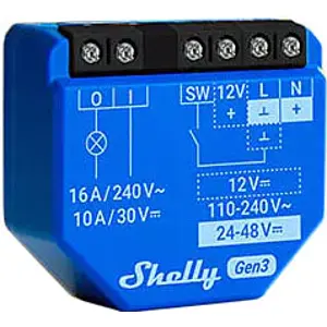 Módulo interruptor para automação WiFi 110/240VAC 12VDC 24-48VDC - 16A