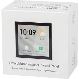 Pantalla táctil multifuncional HMI inteligente WiFi / Zigbee Hub para Tuya - Blanco