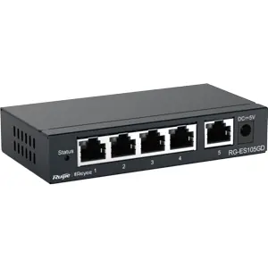 Switch 5P Gigabit 10/100/1000Mbps - caixa metálica