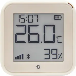 Monitorizador ambiental de temperatura e humidade com WiFi e display E-ink - Marfim