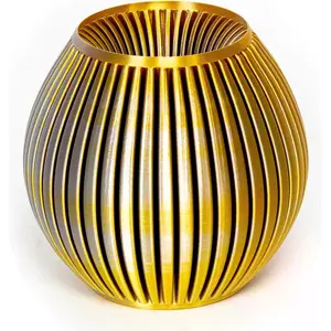 Rolo de filamento de impressão 3D em PLA de 1.75mm - Ouro/Prata - 750g