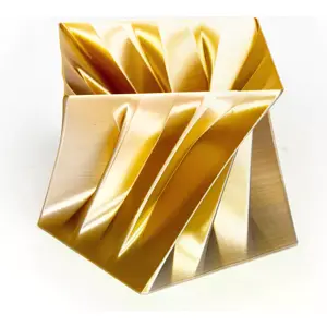 Rolo de filamento de impressão 3D em PLA de 1.75mm - Ouro/Prata - 750g
