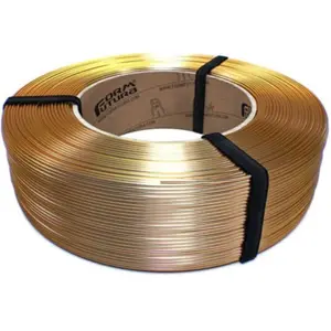 Rolo de filamento de impressão 3D em PLA de 1.75mm - Ouro/Prata - 750g