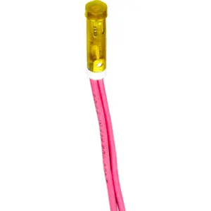 Indicador com lâmpada de neon 230VAC Ø7mm - Amarelo