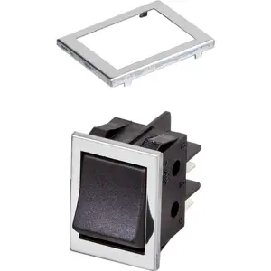 Moldura Inox para interruptores basculantes largos (11.405)