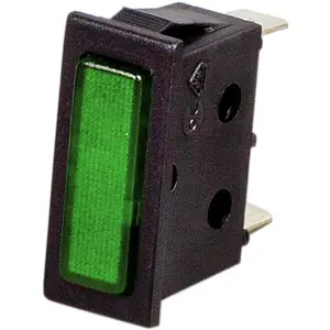 Indicador com lâmpada de neon 230Vac - 32x14mm - Verde