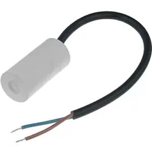 Condensador para motor 5.0uF 450V Ø28x50mm - c/ cabo 250mm