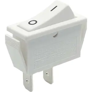 Interruptor basculante 2 posições estáveis - ON-OFF - 250VAC 16A - Branco 0-I