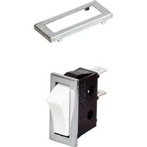 Moldura Inox para interruptores basculantes estreitos (11.400)