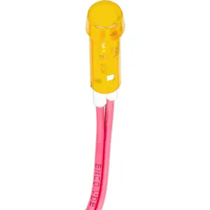 Indicador com lâmpada de neon 230VAC Ø10mm - Amarelo