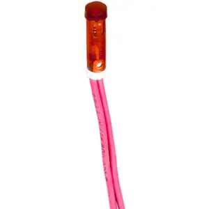 Indicador com lâmpada de neon 230VAC Ø7mm - Vermelho