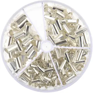 Sortido de 350 ponteiras não isoladas (4..16mm²)