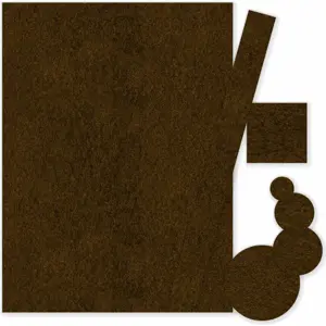 Conjunto de fieltros protectores adhesivos (106pcs) - marrón