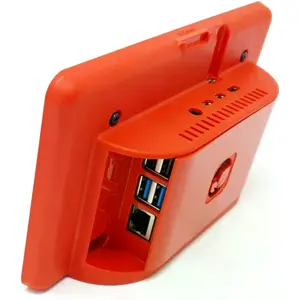 Caixa para Raspberry Pi 4 Model B e Display Touchscreen 7'' - Vermelho