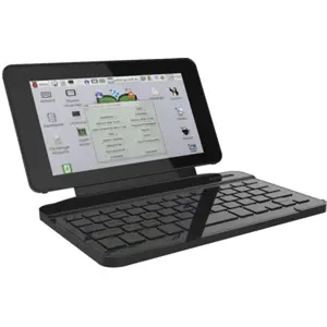 Teclado Bluetooth + suporte Flip Pad para caixa de Raspberry Pi 4 Model B e Touchscreen - Preto