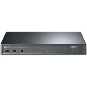 Switch 10P (8 PoE 10/100Mbps + 2P Gigabit) + 1 SFP