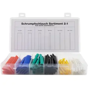 Kit de 80 mangas termoretrácteis 100mm (6 cores) 2:1
