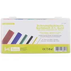 Kit de 80 mangas termoretrácteis 100mm (6 cores) 2:1