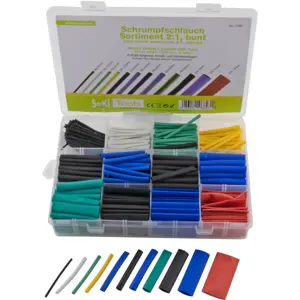 Kit de 560 mangas termoretrácteis 100mm (6 cores) 2:1