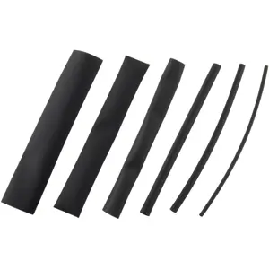 Kit de 80 mangas termoretrácteis 100mm (preto) 2:1