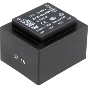 Transformador encapsulado para PCB 230VAC/18V 6VA 333mA