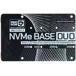 Placa de expansão NVMe PCIe para Raspberry Pi 5 c/ 2 conectores M.2
