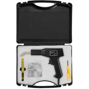 Pistola de reparação a quente para plásticos 100W c/ 400 grampos